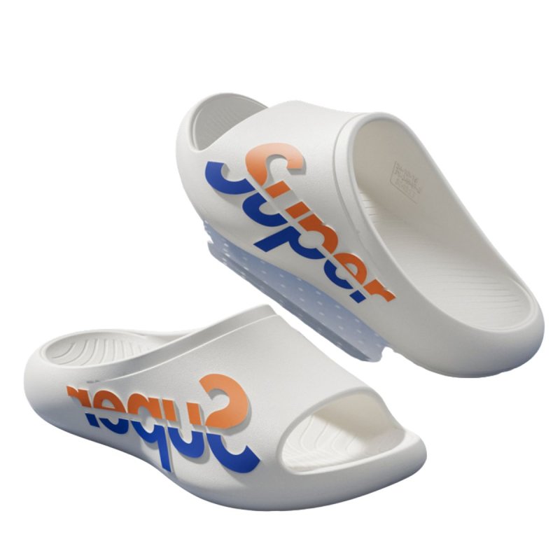 画像3:  Unisex  SUPER Logo Sandals Slippers  男女兼用 スーパーロゴEVAサンダルスリッパシャワー ビーチサンダル シューズ (3)