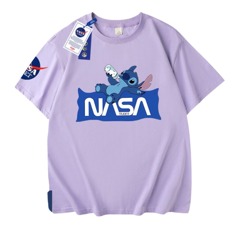 画像6: Nasa x Lilo & Stitch Family T-shirt Short Pants Setup 男女 ＆キッズユニセックス 子供 ナサ ×リロ＆スティッチ Tシャツ ショートパンツセットアップ 上下 (6)