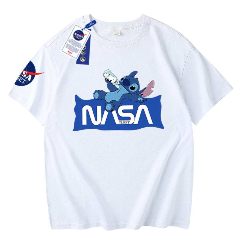 画像2: Nasa x Lilo & Stitch Family T-shirt Short Pants Setup 男女 ＆キッズユニセックス 子供 ナサ ×リロ＆スティッチ Tシャツ ショートパンツセットアップ 上下 (2)