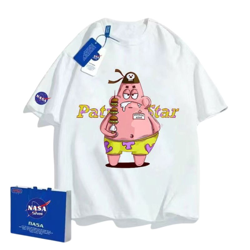 画像4: Nasa x Sponge Bob Family T-shirt Short Pants Setup 男女 ＆キッズユニセックス 子供 ナサ ×スポンジボブ Tシャツ ショートパンツセットアップ 上下 (4)