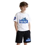 画像1: Nasa x Lilo & Stitch Family T-shirt Short Pants Setup 男女 ＆キッズユニセックス 子供 ナサ ×リロ＆スティッチ Tシャツ ショートパンツセットアップ 上下 (1)