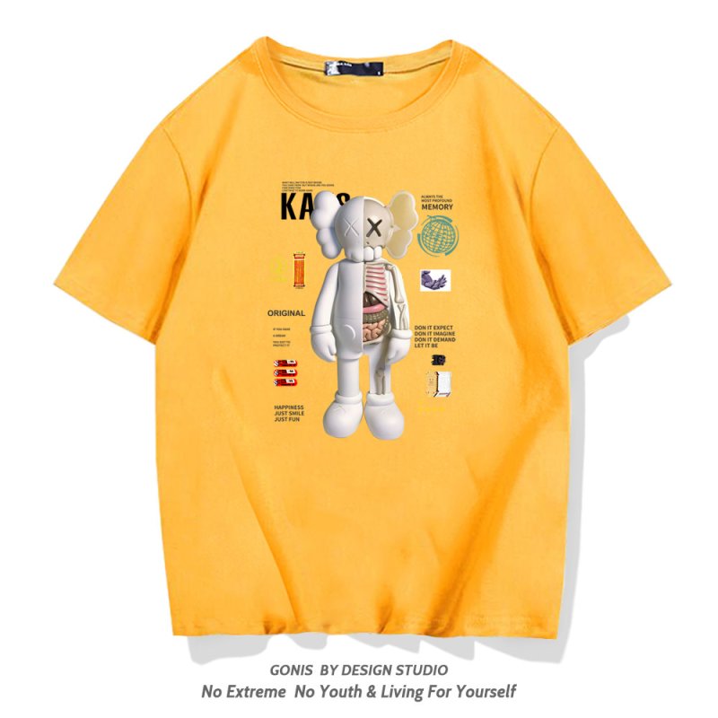 画像5: kaws Human body model short sleeve t-shirts  ユニセックス 男女兼用 カウズ ハーフヒューマン ボディプリントTシャツ (5)