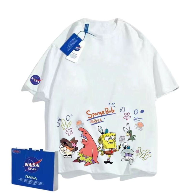 画像7: Nasa x Sponge Bob Family T-shirt Short Pants Setup 男女 ＆キッズユニセックス 子供 ナサ ×スポンジボブ Tシャツ ショートパンツセットアップ 上下 (7)