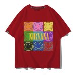 画像8: Unisex Nirvana x Box Smile vintage style Print T-Shirt 男女兼用ニルヴァーナ×ボックススマイル ヴィンテージスタイルプリント 半袖ラウンドネック Tシャツ ユニセックス 男女兼用 バンドT (8)