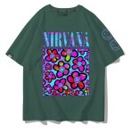 画像7: Unisex Nirvana x Smile Flower Print T-Shirt 男女兼用ニルヴァーナ×フラワースマイルプリント 半袖ラウンドネック Tシャツ ユニセックス 男女兼用 バンドT (7)