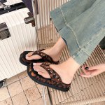画像7: Star-studded square-toe platform thong sandals shoes  スタースタッズスクエアトゥプラットフォームトングサンダル  スリッパ  シューズ　 (7)