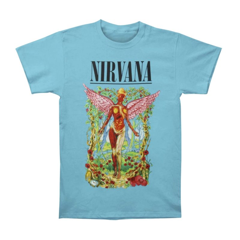 画像4: Unisex Nirvana in Utero Tee vintage style Print  Band T-Shirt  ニルヴァーナ ヴィンテージスタイルプリント 半袖ラウンドネック Tシャツ ユニセックス 男女兼用 バンドT (4)