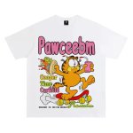 画像4: Unisex Cooper Time Carfield Garfield  Print Short Sleeve T-Shirt  ガーフィールド プリント 半袖ラウンドネック Tシャツ ユニセックス 男女兼用 (4)