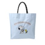 画像1: Snoopy embroidered large capacity tote commuter shopping eco bag　スヌーピー刺繍大容量ハンドバッグトートバッグ通勤ショッピングエコバッグ (1)
