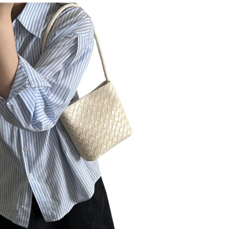 画像6: Mesh Style Leather Tote Shoulder Underarm Mini Bag　 メッシュスタイルレザートートショルダーアンダーアームミニバッグ (6)