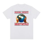 画像1: Unisex Michael Jackson x Heal the World  Print T-Shirt　 男女兼用マイケルジャクソン×Heal the Worldヒール・ザ・ワールドプリント 半袖ラウンドネック Tシャツ  (1)