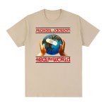 画像3: Unisex Michael Jackson x Heal the World  Print T-Shirt　 男女兼用マイケルジャクソン×Heal the Worldヒール・ザ・ワールドプリント 半袖ラウンドネック Tシャツ  (3)
