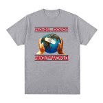 画像2: Unisex Michael Jackson x Heal the World  Print T-Shirt　 男女兼用マイケルジャクソン×Heal the Worldヒール・ザ・ワールドプリント 半袖ラウンドネック Tシャツ  (2)