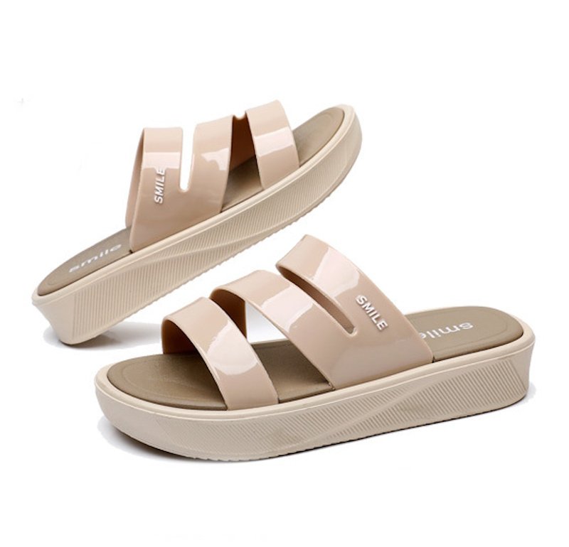 画像4: Open-toe breathable platform sandal slippers shoes  　 厚底プラットフォームオープントゥサンダル スリッパシューズ　 (4)