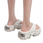 画像5:  Unisex Metallic EVA thong platform sandals slippers   男女兼用 メタリック付き厚底プラットフォームトングEVAサンダルスリッパシャワー ビーチサンダル シューズ (5)