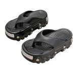 画像4:  Unisex Metallic EVA thong platform sandals slippers   男女兼用 メタリック付き厚底プラットフォームトングEVAサンダルスリッパシャワー ビーチサンダル シューズ (4)