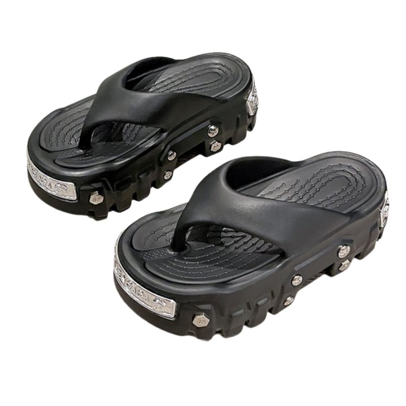 画像4:  Unisex Metallic EVA thong platform sandals slippers   男女兼用 メタリック付き厚底プラットフォームトングEVAサンダルスリッパシャワー ビーチサンダル シューズ (4)