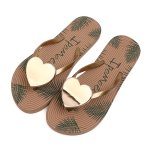 画像2: Heart-shaped Hawaiian thong beach shower sandals　ハートマークハワイアントングビーチシャワーサンダルスリッパ   シューズ　 (2)