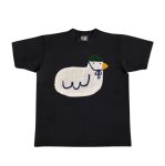 画像1: Unisex Duck appliqué embroidery T-Shirt　 男女兼用ダッグ アヒルアップリケ刺繍半袖ラウンドネック Tシャツ  (1)