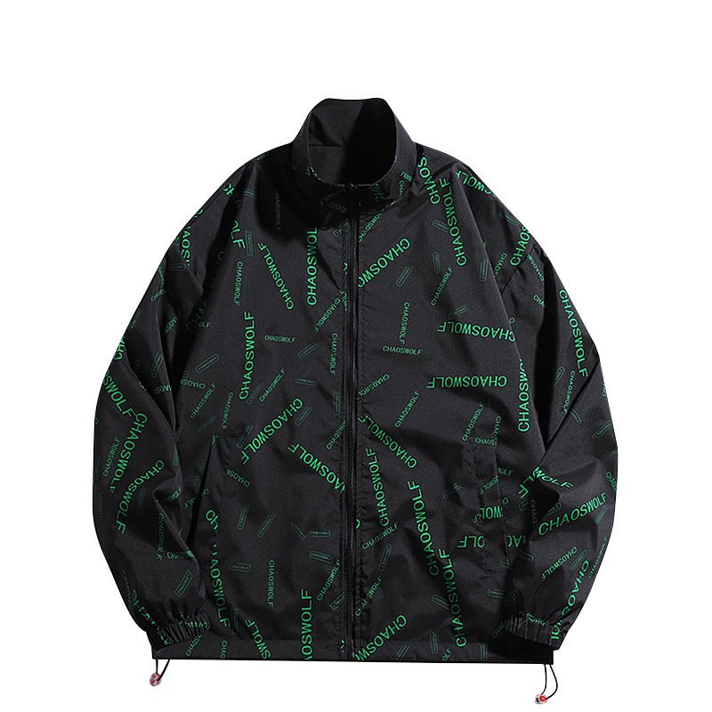 画像2: SALE セール Unisex Logo Windrunner Rreversible Jacket windbreaker ユニセックス 男女兼用 リバーシブル ロゴ ウィンドブレーカー ジャケット ジャンパー (2)