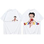 画像2: Betty Boop Print Unisex T-shirt ユニセックス男女兼用 ベティブープ ベティー プリント半袖Tシャツ　 (2)