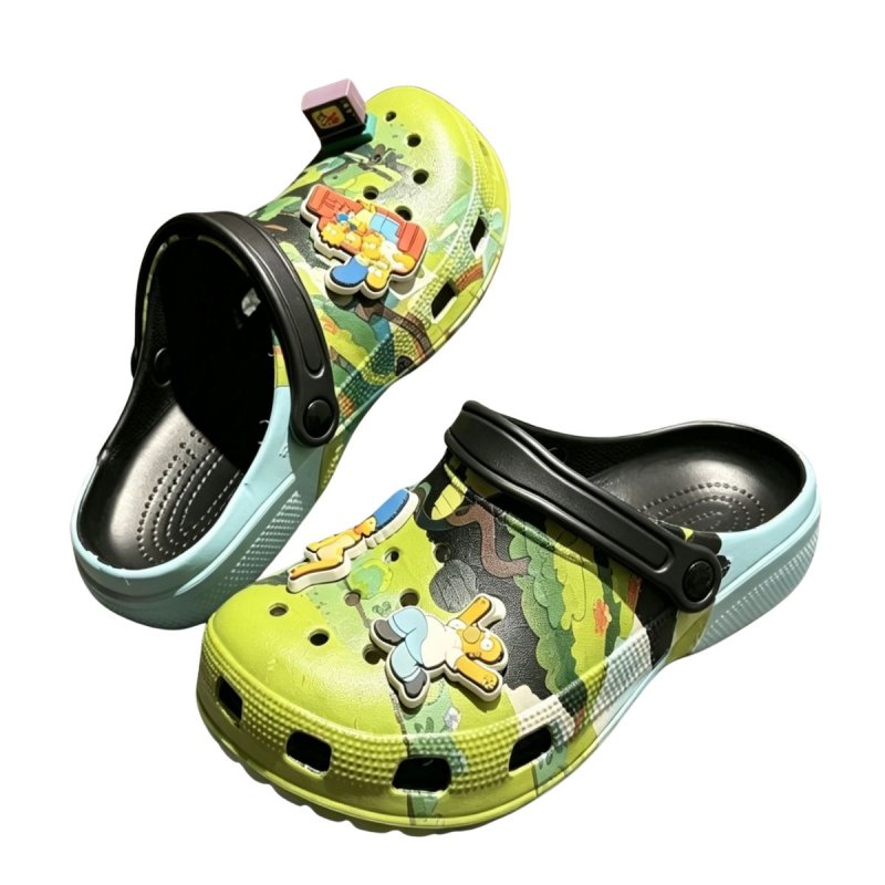 画像1:  Unisex  The Simpsons FamilyPlatform Back Strap Crocs Sandals Slippers   男女兼用 シンプソンズファミリープラットフォーム厚底バックストラップクロッグサンダルスリッパシャワー ビーチサンダル シューズ (1)