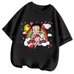 画像12: Betty Boop Print Unisex T-shirt ユニセックス男女兼用 ベティブープ ベティー プリント半袖Tシャツ　 (12)