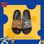 画像8: Big Face Tom and Jerry Print Flip-Flop Sandals Slippers ビッグフェイス トムとジェリー プリント サンダル スリッパ フリップ フロップ (8)