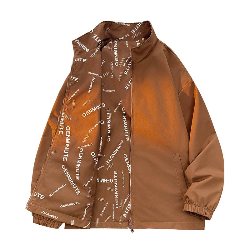 画像4: SALE セール Unisex Logo Windrunner Rreversible Jacket windbreaker ユニセックス 男女兼用 リバーシブル ロゴ ウィンドブレーカー ジャケット ジャンパー (4)