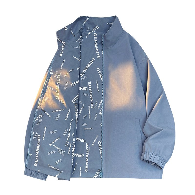 画像3: SALE セール Unisex Logo Windrunner Rreversible Jacket windbreaker ユニセックス 男女兼用 リバーシブル ロゴ ウィンドブレーカー ジャケット ジャンパー (3)