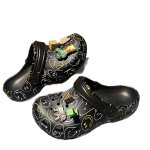 画像3:  Unisex Smile Platform Back Strap Crocs Sandals Slippers   男女兼用 プラットフォームスマイル厚底バックストラップクロッグサンダルスリッパシャワー ビーチサンダル シューズ (3)