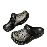 画像2:  Unisex Smile Platform Back Strap Crocs Sandals Slippers   男女兼用 プラットフォームスマイル厚底バックストラップクロッグサンダルスリッパシャワー ビーチサンダル シューズ (2)