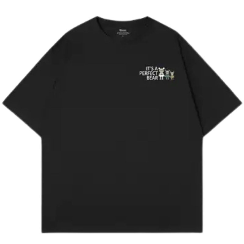 画像2: IT'S A PERFECT BEAR  One Point Round Neck T-Shirt   ユニセックス 男女兼用 ワンポイントベア 熊 プリント半袖 Tシャツ (2)