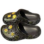 画像4:  Unisex Smile Platform Back Strap Crocs Sandals Slippers   男女兼用 プラットフォームスマイル厚底バックストラップクロッグサンダルスリッパシャワー ビーチサンダル シューズ (4)