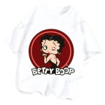画像6: Betty Boop Print Unisex T-shirt ユニセックス男女兼用 ベティブープ ベティー プリント半袖Tシャツ　 (6)