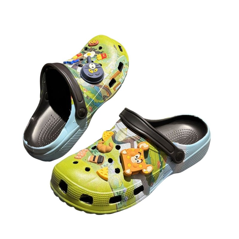 画像2:  Unisex Tom and Jerry Platform Back Strap Crocs Sandals Slippers   男女兼用 トムとジェリートム&ジェリープラットフォーム厚底バックストラップクロッグサンダルスリッパシャワー ビーチサンダル シューズ (2)