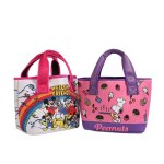 画像1: Snoopy & Mickey Mouse Tote Lunch Bag　スヌーピー&ミッキーマウストートランチバッグ (1)