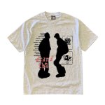 画像4: Retro silhouette print Round Neck T-Shirt   ユニセックス 男女兼用レトロシルエットプリント  半袖 Tシャツ (4)