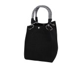 画像10: Rope Handles Knit Tote/Shoulder Underarm Shopping Bag　ロープハンドルニットトートショルダーショッピングバッグ (10)