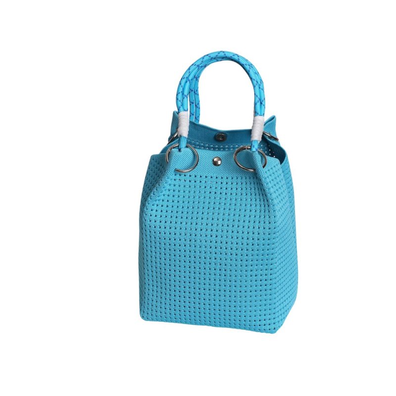 画像7: Rope Handles Knit Tote/Shoulder Underarm Shopping Bag　ロープハンドルニットトートショルダーショッピングバッグ (7)