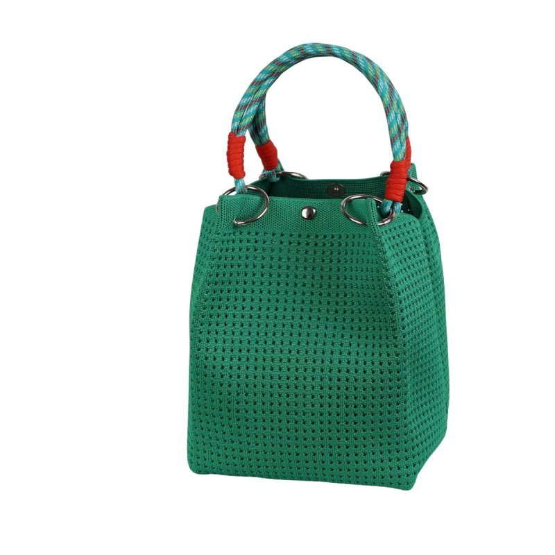 画像8: Rope Handles Knit Tote/Shoulder Underarm Shopping Bag　ロープハンドルニットトートショルダーショッピングバッグ (8)