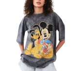 画像3: Unisex Mickey & Pluto Vintage StyleT-shirt ユニセックス男女兼用 ミッキー ＆ プルートヴィンテージスタイル プリント半袖Tシャツ　 (3)