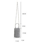 画像6:  PVC Knit Vertical Tote Shoulder Bag Mini Bag　 ＰＶＣ編みバーチカルトートショルダー クロスボディミニバッグ (6)