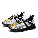 画像2: Bart Simpson Graffiti Print Flyknit Sneakers Shoes　ユニセックス 男女兼用バートシンプソンフライニットグラフィックスニーカーシューズ (2)