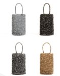 画像5:  PVC Knit Vertical Tote Shoulder Bag Mini Bag　 ＰＶＣ編みバーチカルトートショルダー クロスボディミニバッグ (5)