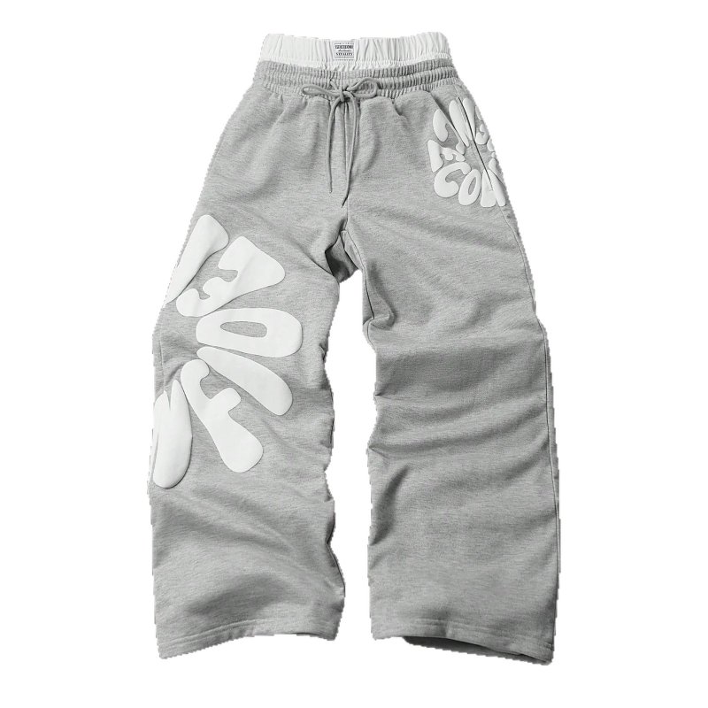 画像3: Street Hip-Hop Letter-Print Sweatpants ユニセックス 男女兼用 ストリートヒップホップレタープリントスウェットパンツ (3)