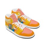 画像2: Tom & Jerry Tom High-Top Lace-Up Leather Sneakers Shoes　ユニセックス 男女兼用トムとジェリートム&ジェリー トムハイカットレースアップレザースニーカーシューズ (2)