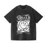 画像7: Vintage Wash Nirvana vintage style Print round neck short sleeve T-shirt  ユニセックス 男女兼用 ヴィンテージウォッシュ ニルヴァーナビンテージスタイルフォトプリントラウンドネック Tシャツ (7)