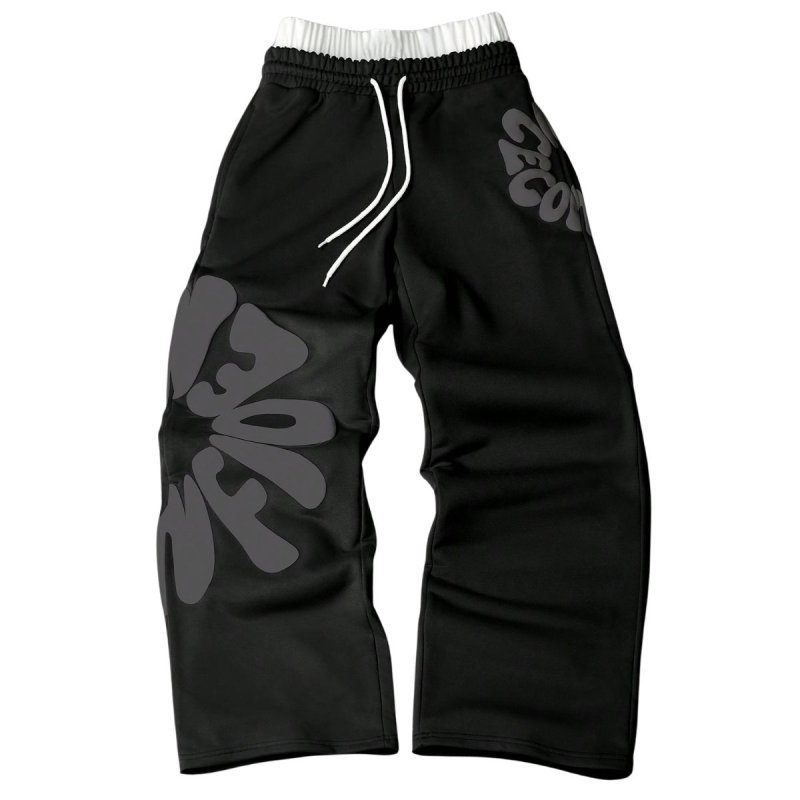 画像4: Street Hip-Hop Letter-Print Sweatpants ユニセックス 男女兼用 ストリートヒップホップレタープリントスウェットパンツ (4)