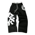 画像2: Street Hip-Hop Letter-Print Sweatpants ユニセックス 男女兼用 ストリートヒップホップレタープリントスウェットパンツ (2)